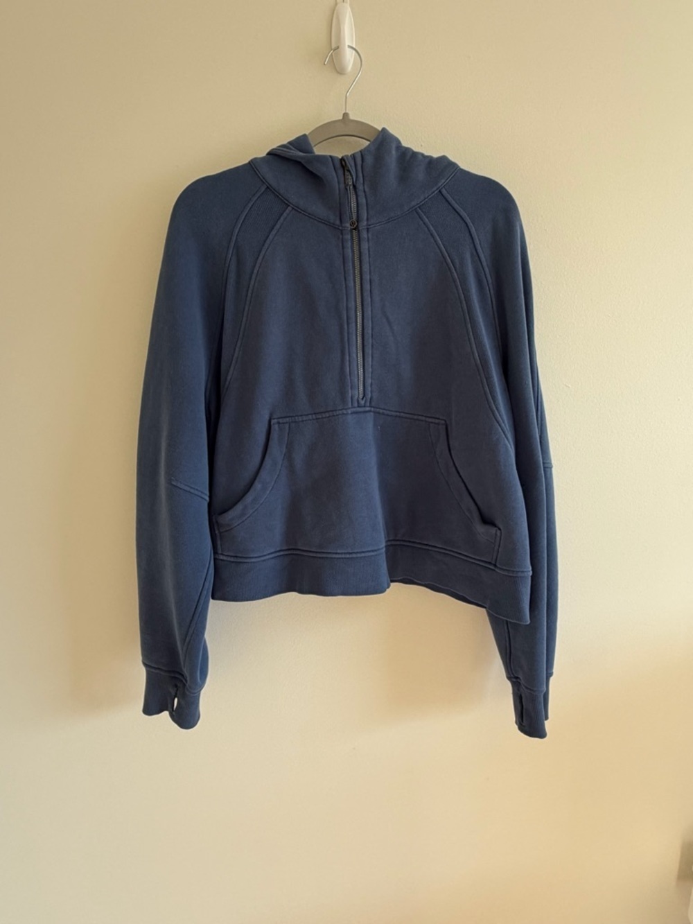 Lululemon scuba Half-Zip Navy Blue Hooded Sweatshirt